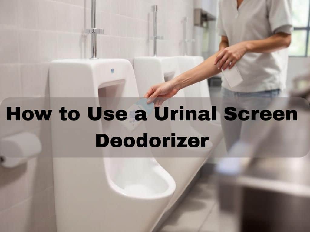 How to Use a Urinal Screen Deodorizer